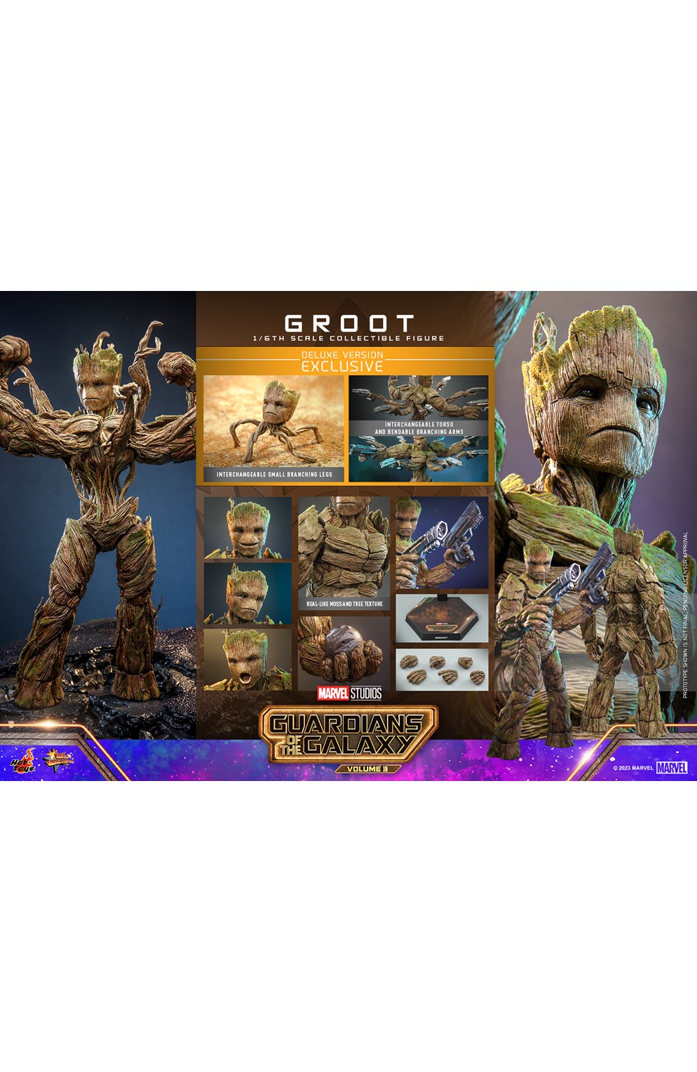 Groot (Guardians of the Galaxy Volume 3) Deluxe Version Sixth Scale Figure (Hot Toys)