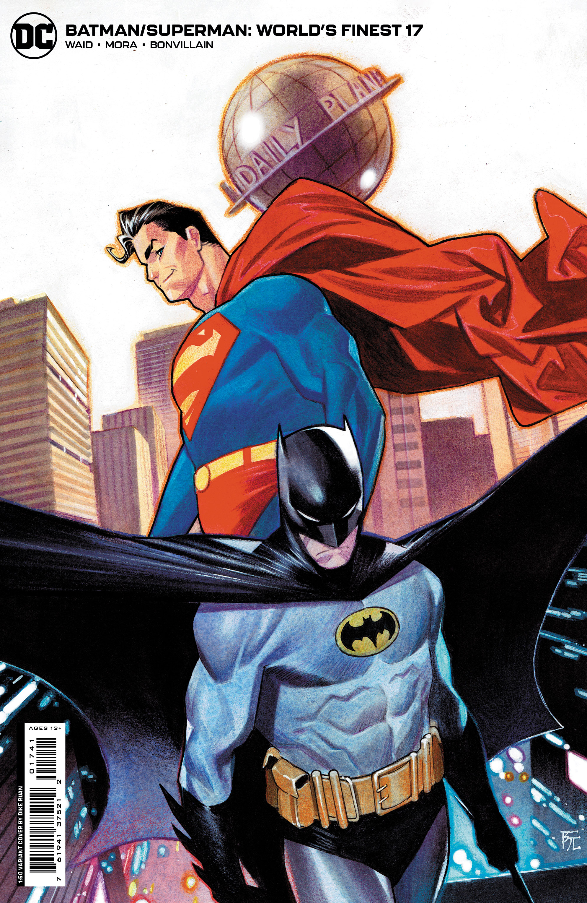 Batman Superman Worlds Finest #17 Cover D 1 For 50 Incentive Dike Ruan Card Stock Variant