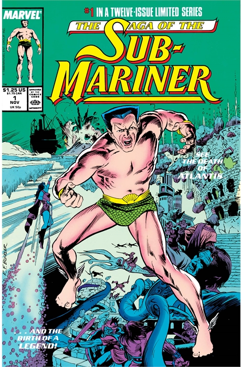 Namor: The Saga of The Sub-Mariner #1-12 Comic Pack! Full Series!