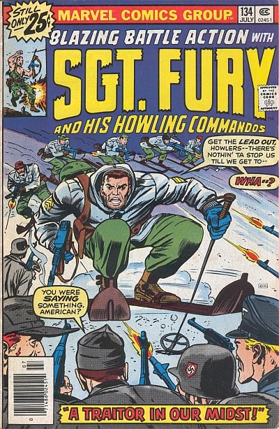 Sgt. Fury And His Howling Commandos #134-Very Fine (7.5 – 9)