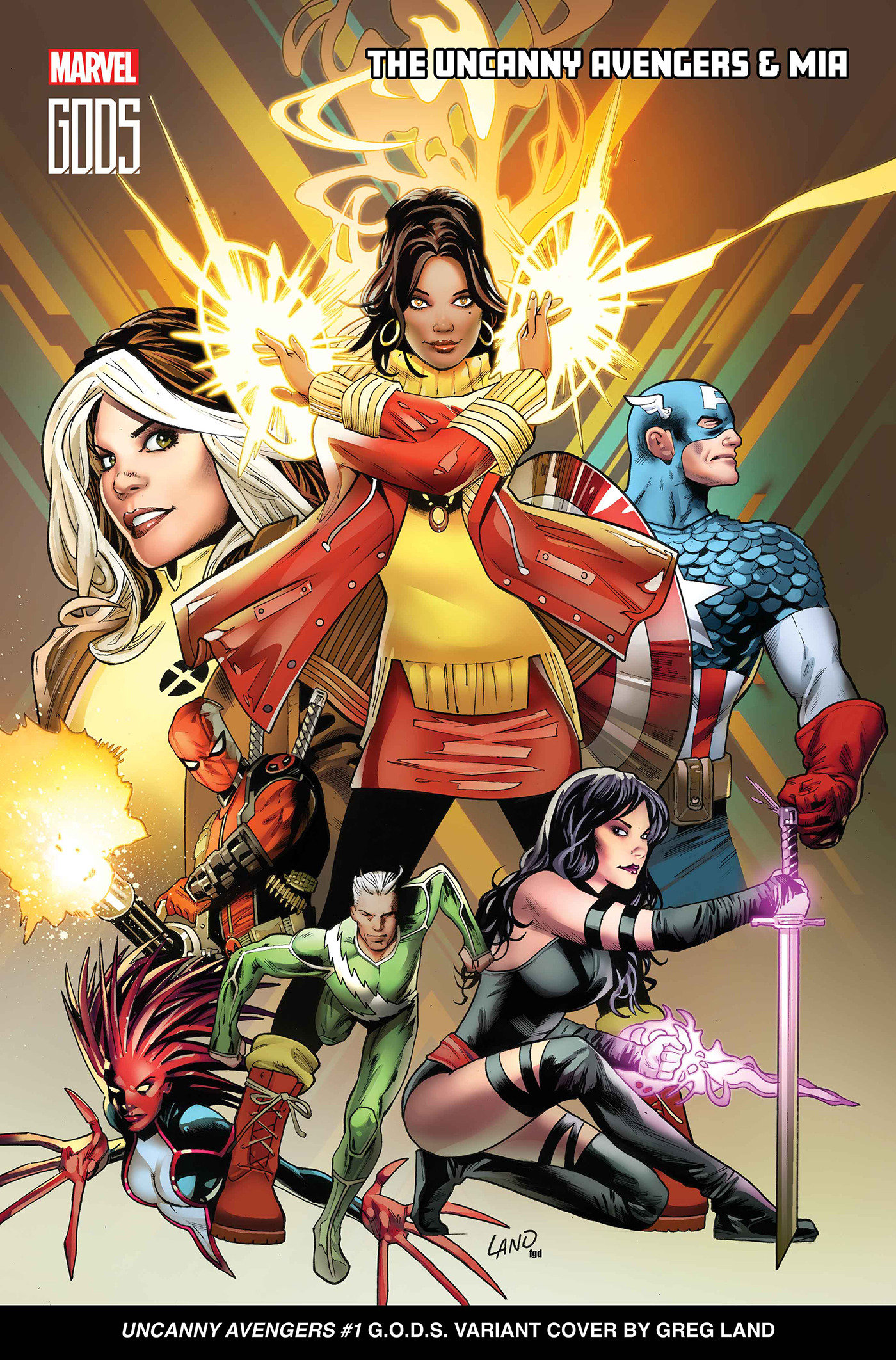 Uncanny Avengers #1 Greg Land Gods Variant (Fall of the X-Men) (2023)