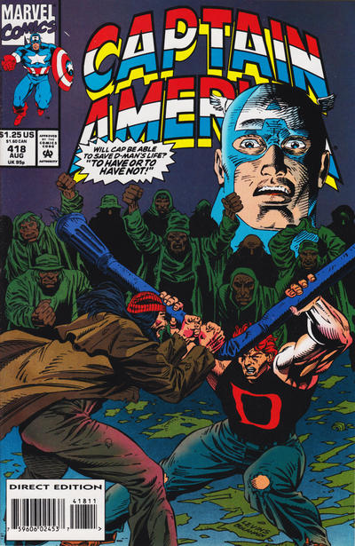 Captain America #418 [Direct Edition] - Vf- 7.5