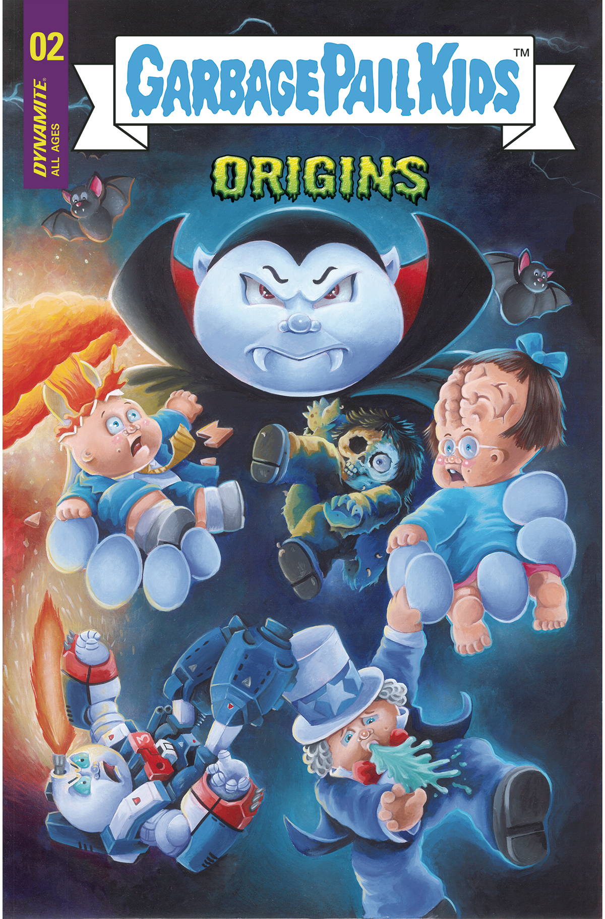 Garbage Pail Kids Origins #2 Cover E 1 for 10 Incentive Sharp Virgin