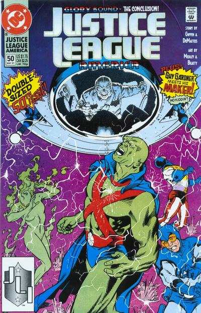 Justice League America #50 (1989)[Direct]-Fine (5.5 – 7)