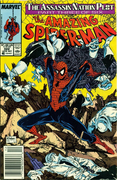 The Amazing Spider-Man #322 [Newsstand]- Fine/Very Fine