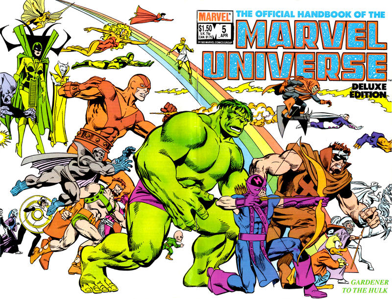 The Official Handbook of The Marvel Universe Deluxe Edition #5 [Direct]-Fine