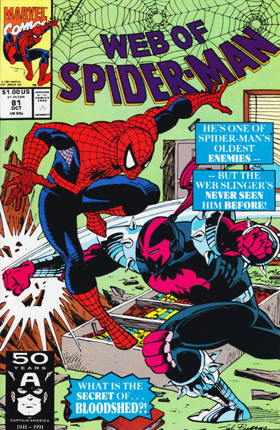 Web of Spider-Man #81 [Direct]-Very Fine (7.5 – 9) 1st Appearance of Bloodshed