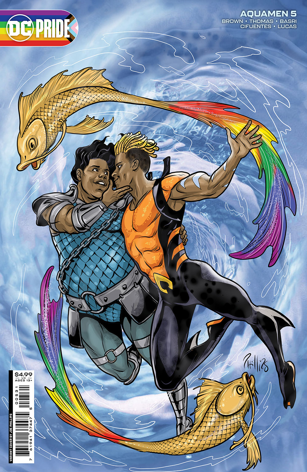 Aquamen #5 Cover C Joe Phillips Pride Month Card Stock Variant