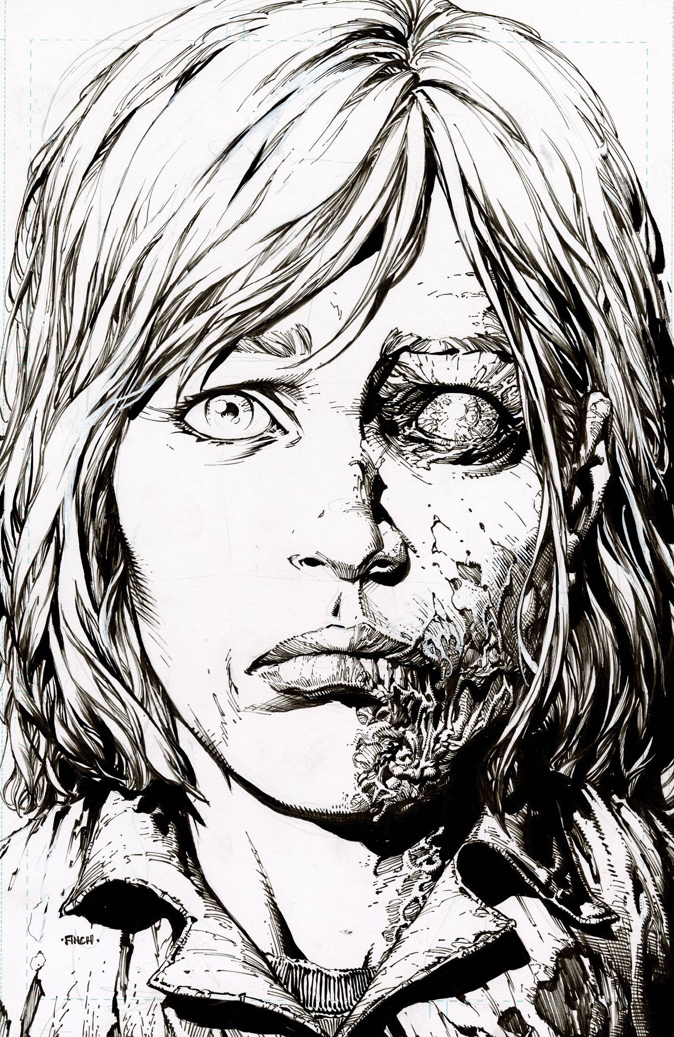 Walking Dead Deluxe #12 2nd Printing Cover B 1 for 25 Incentive Raw (Mature)