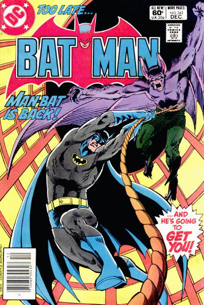 Batman #342 [Newsstand]-Very Good (3.5 – 5)