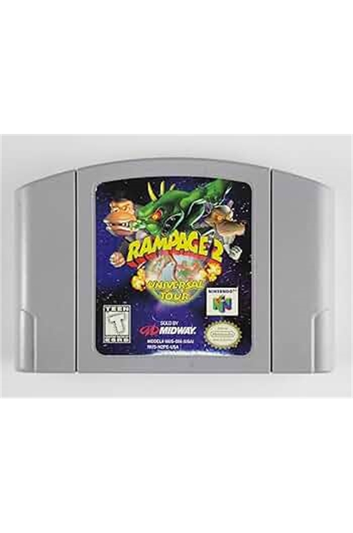 Nintendo 64 N64 Rampage 2 Universal Tour Cartridge Only Pre-Owned