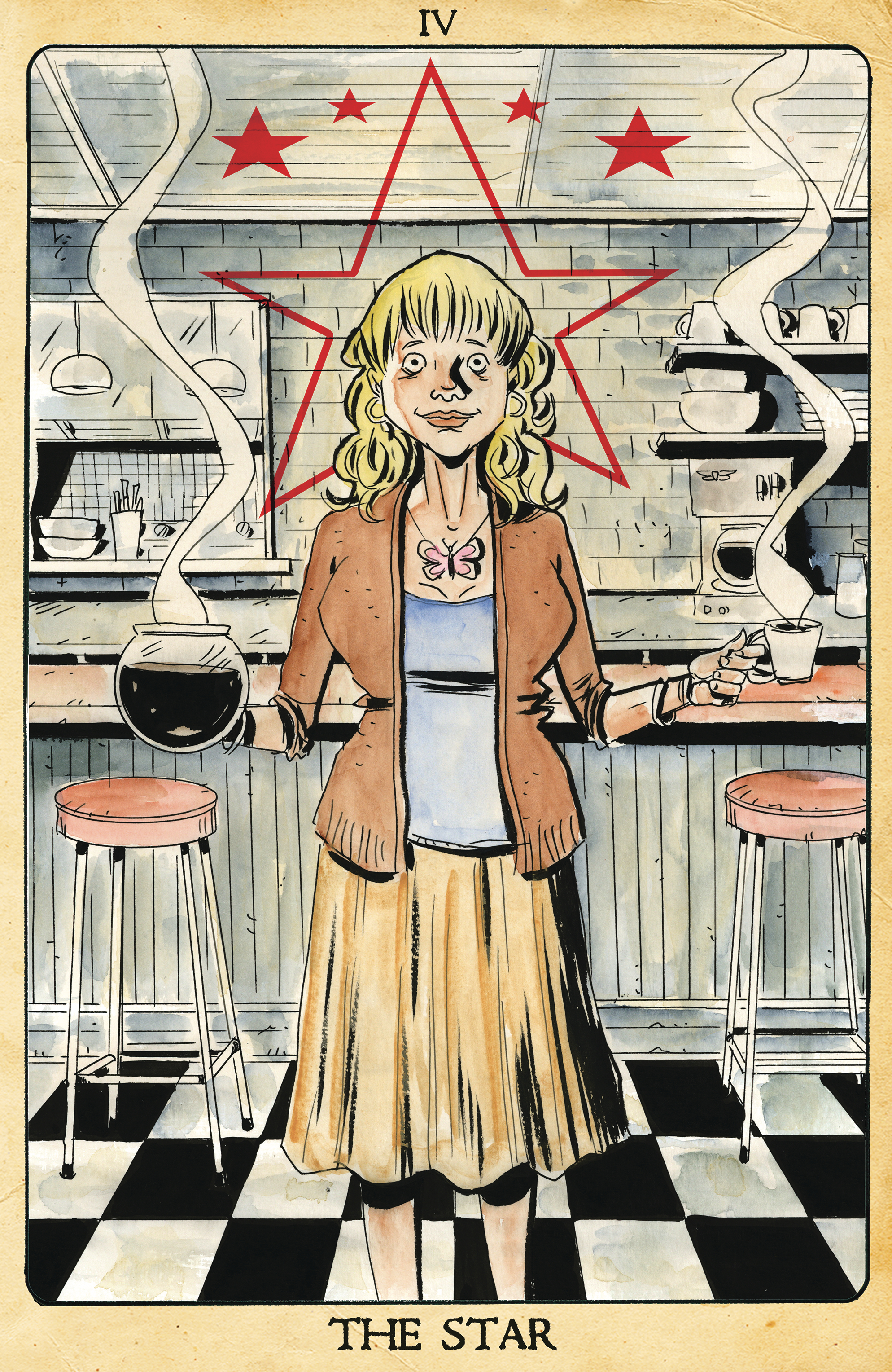 Minor Arcana #4 Cover C Tarot Card 1 for 10 Incentive Lemire