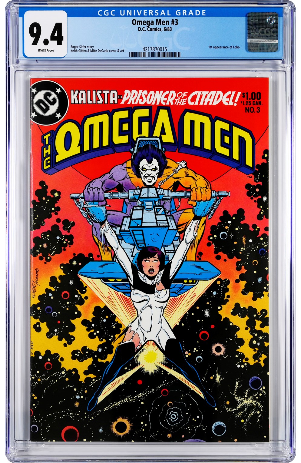 Omega Men (1983) #3 Cgc 9.4