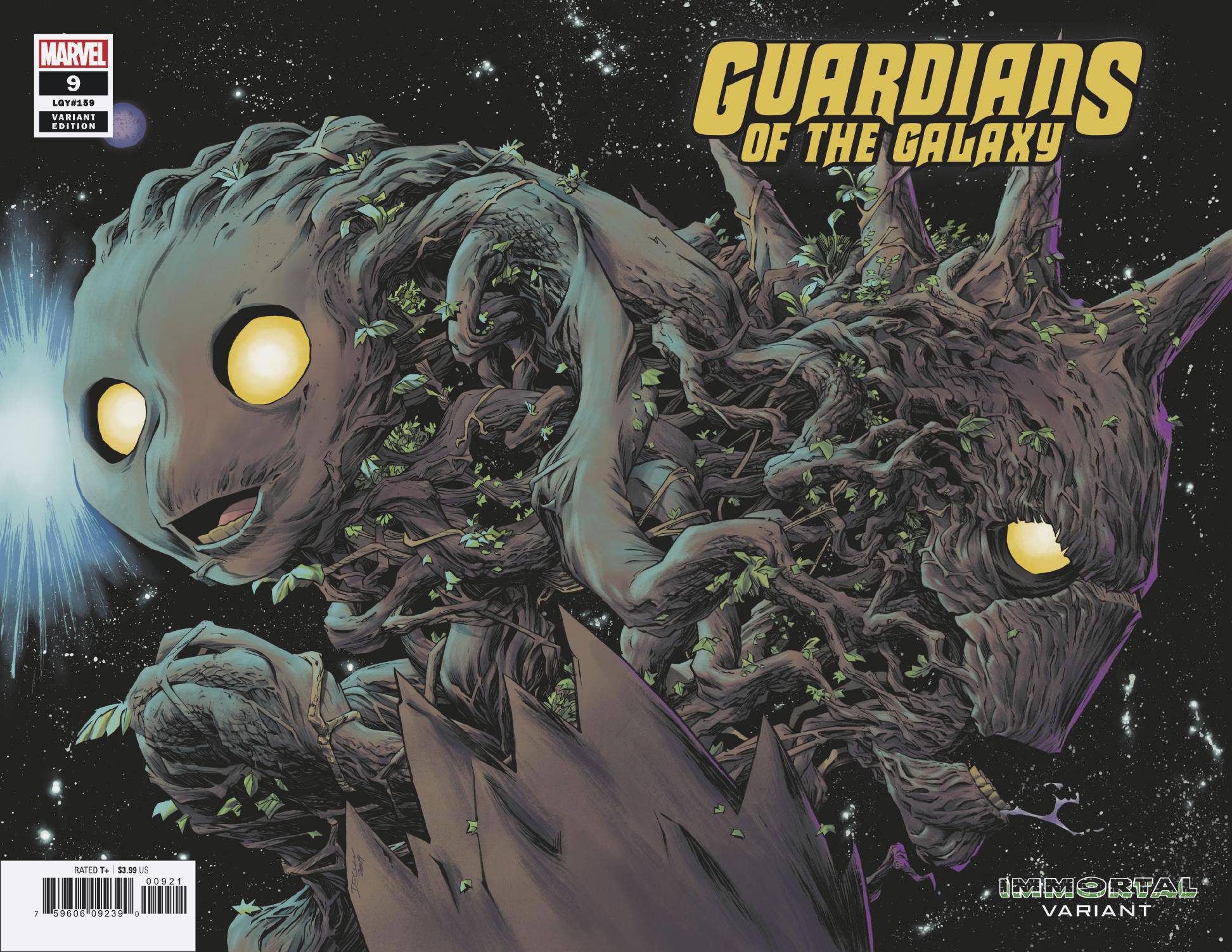 Guardians of the Galaxy #9 Shalvey Immortal Wraparound Variant (2019)