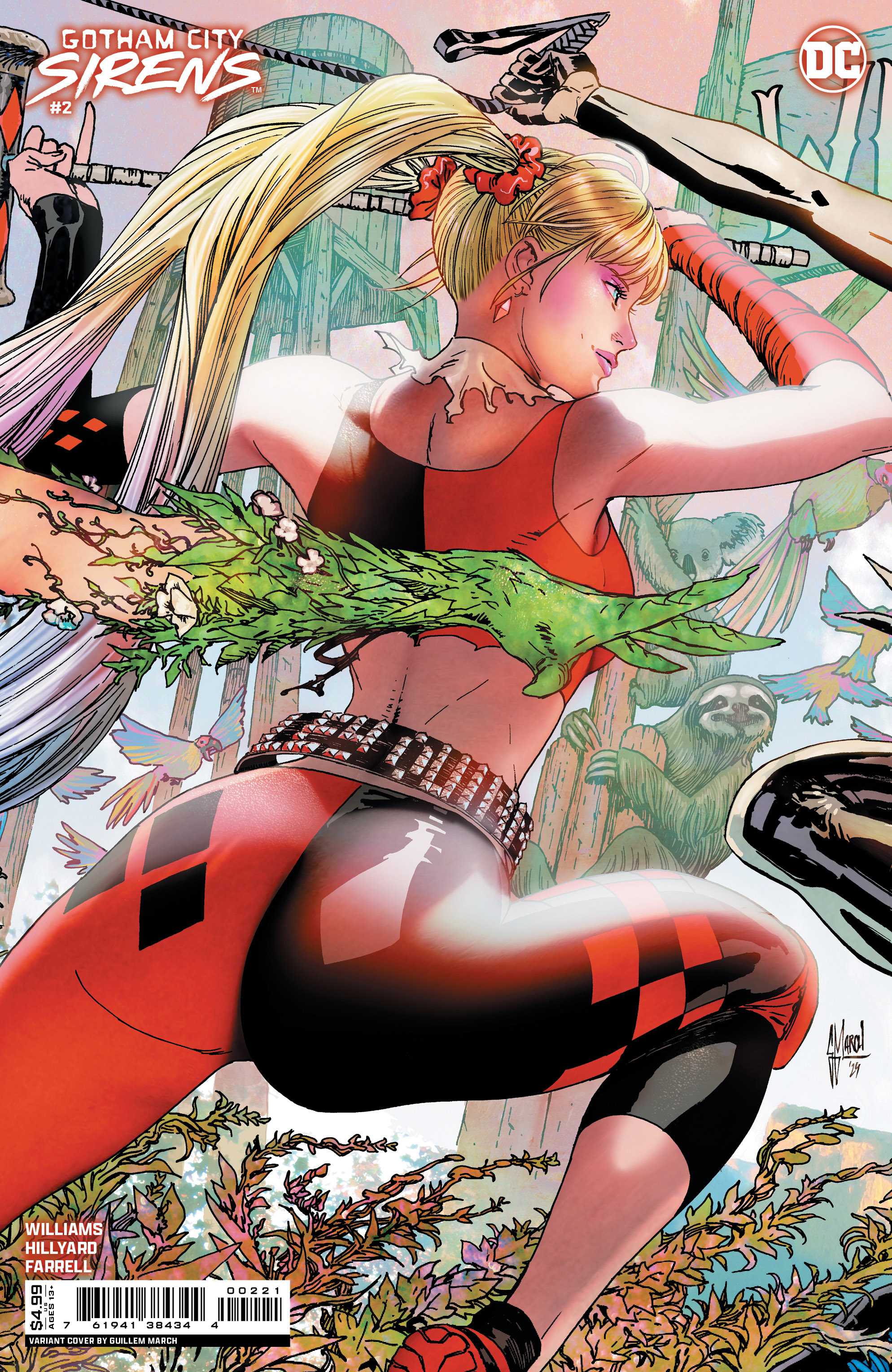 Gotham City Sirens #2 Cover D Guillem March Connecting Card Stock Variant (Of 4)