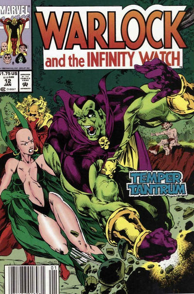 Warlock And The Infinity Watch #12 [Newsstand] - Nm- 9.2