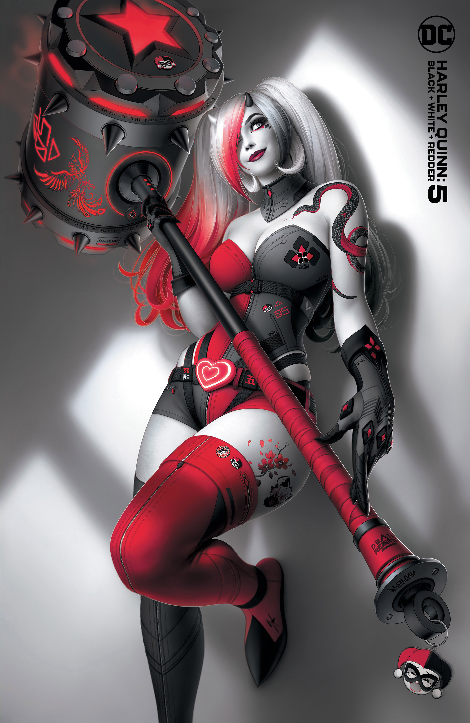 Harley Quinn Black White Redder #5 Cover B Warren Louw Variant (Of 6)