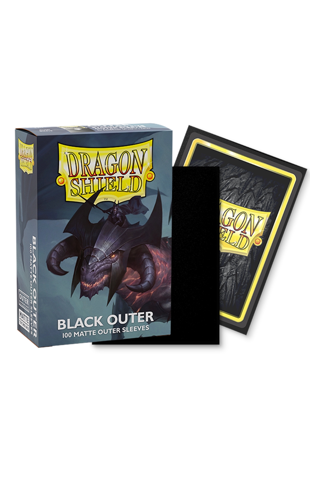 Dragon Shield Sleeves: Matte Black Outer Sleeves (100)