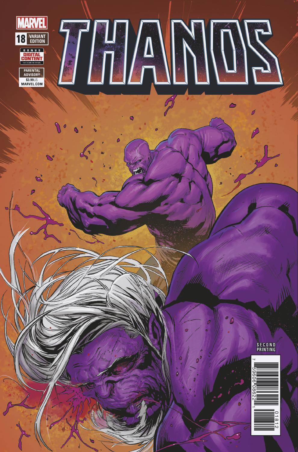 Thanos #18 2nd Printing Shaw Variant Leg