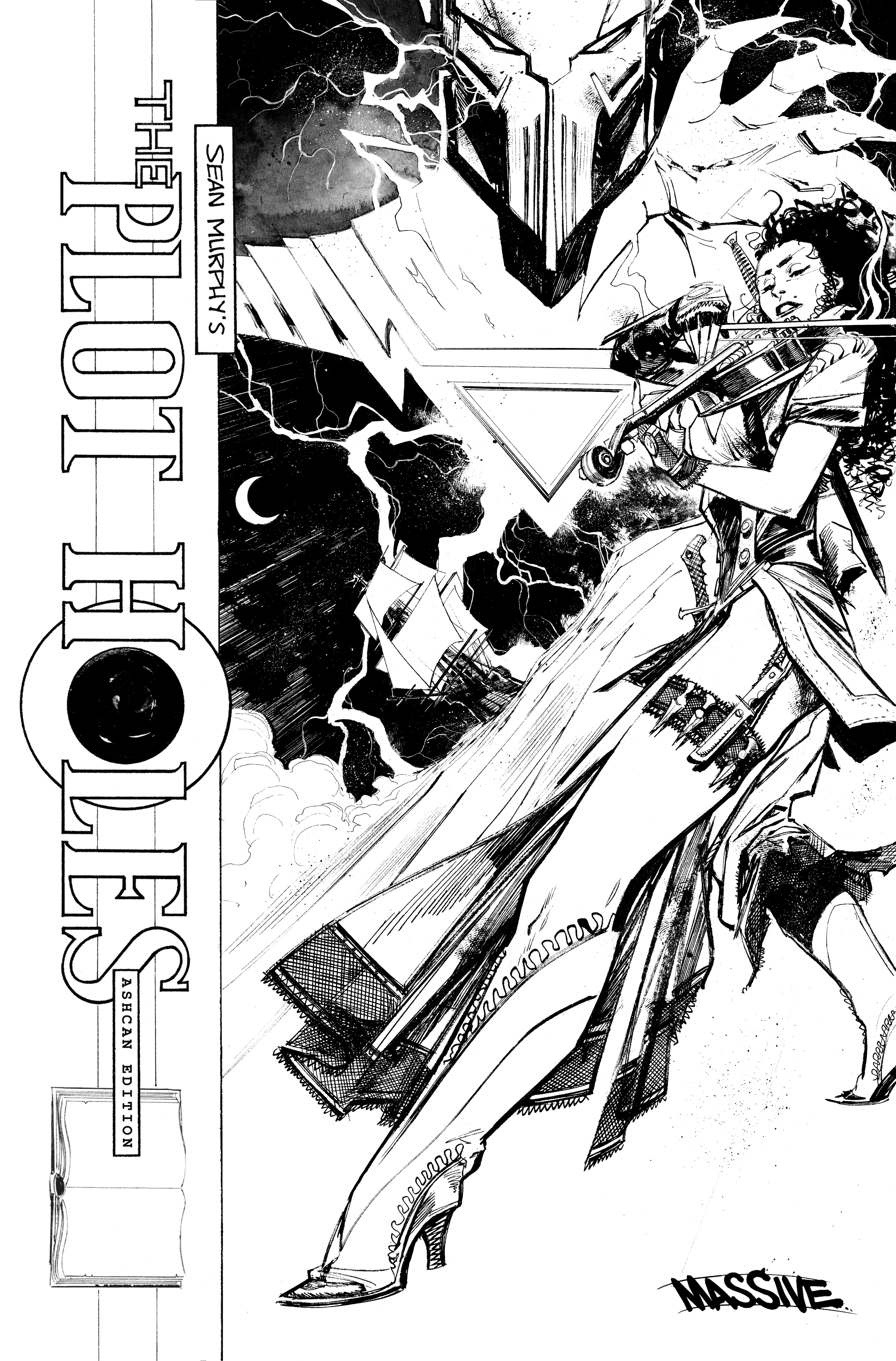 Plot Holes #4 Cover D 1 for 10 Incentive Black & White Murphy (Mature) (Of 5)