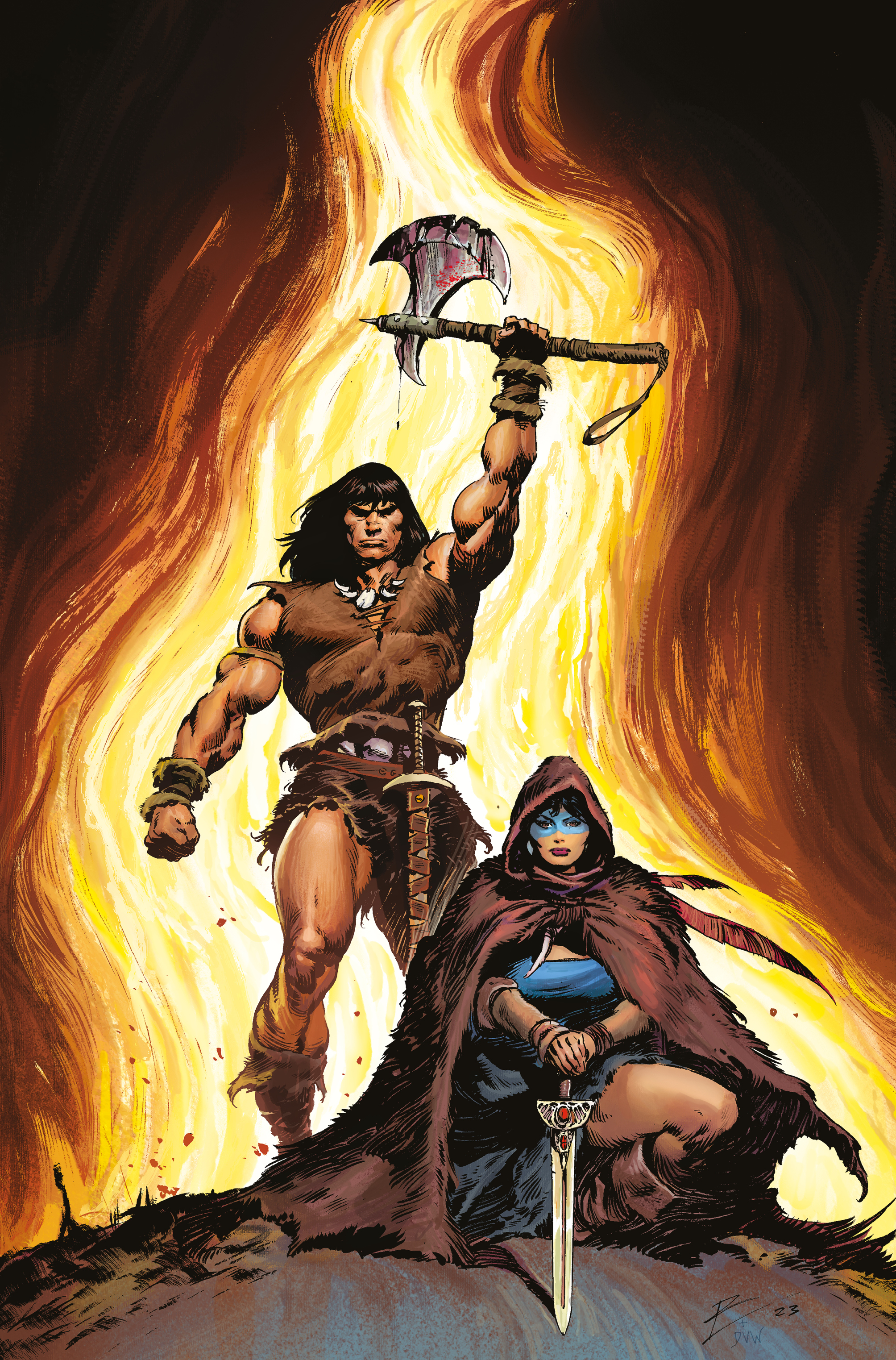 Conan the Barbarian (2023) #2 Cover F Torre Foil Virgin (Mature)