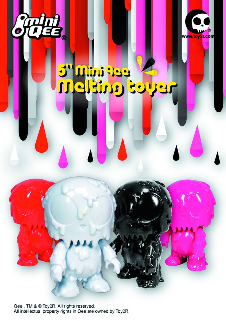 Melting Toyer Diy Mini Qee 5 Inch Vinyl Fig Red Version