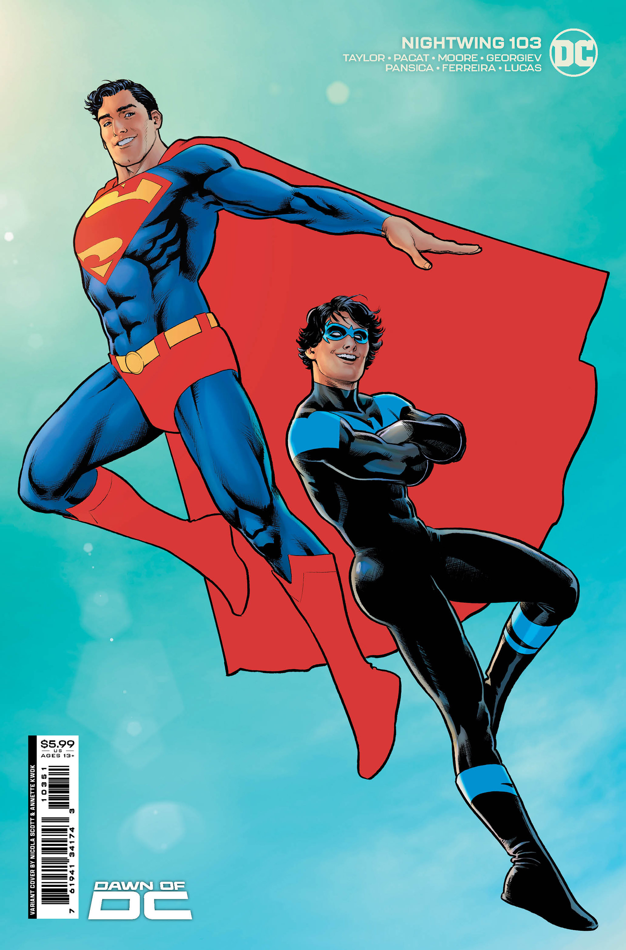 Nightwing #103 Cover D Nicola Scott Superman Card Stock Variant (2016)