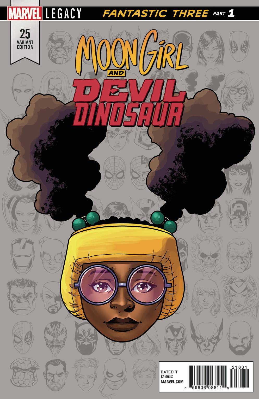 Moon Girl And Devil Dinosaur #25 Legacy Headshot Variant 