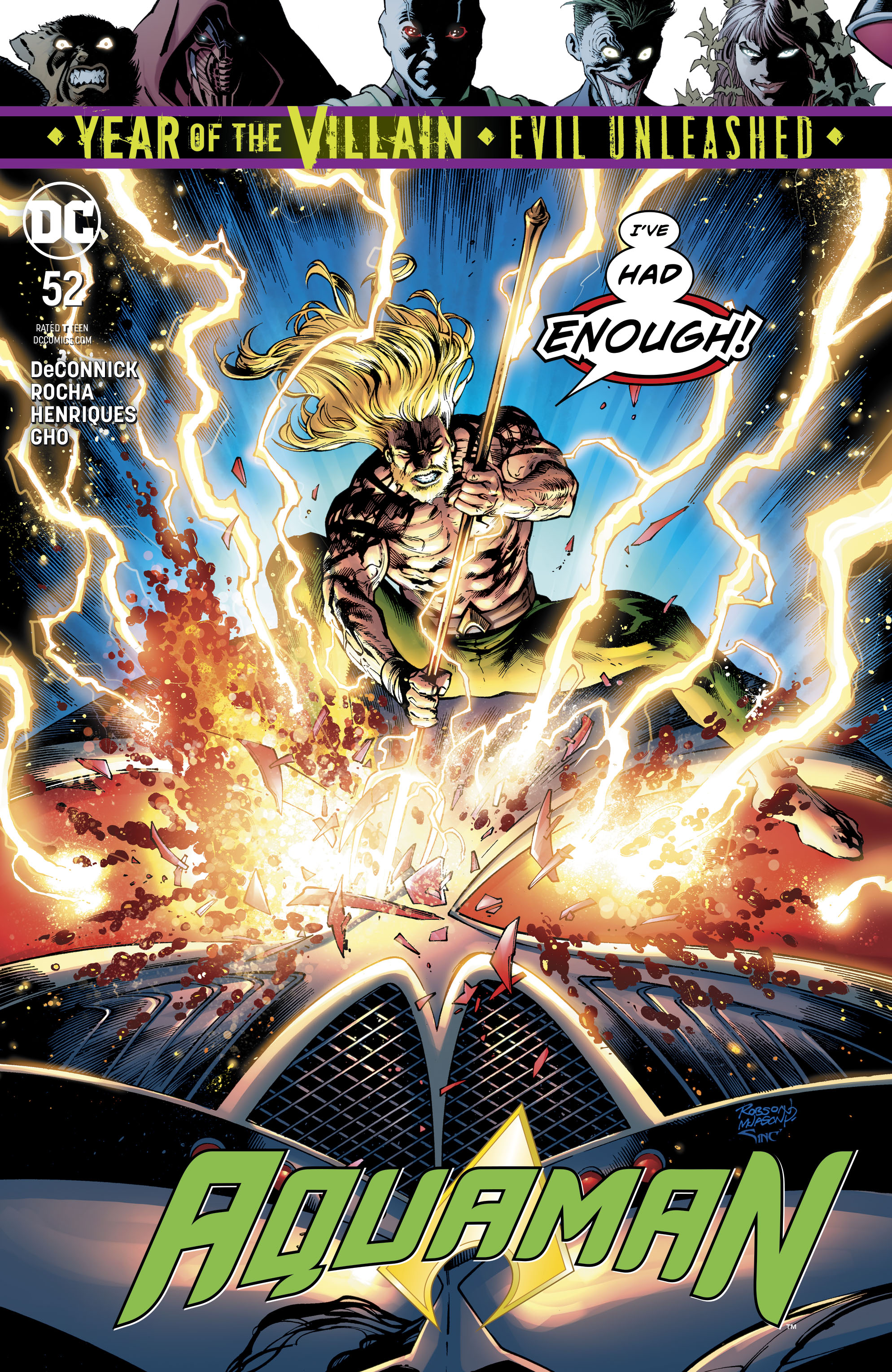 Aquaman #52 Year of the Villain Evil Unleashed (2016)