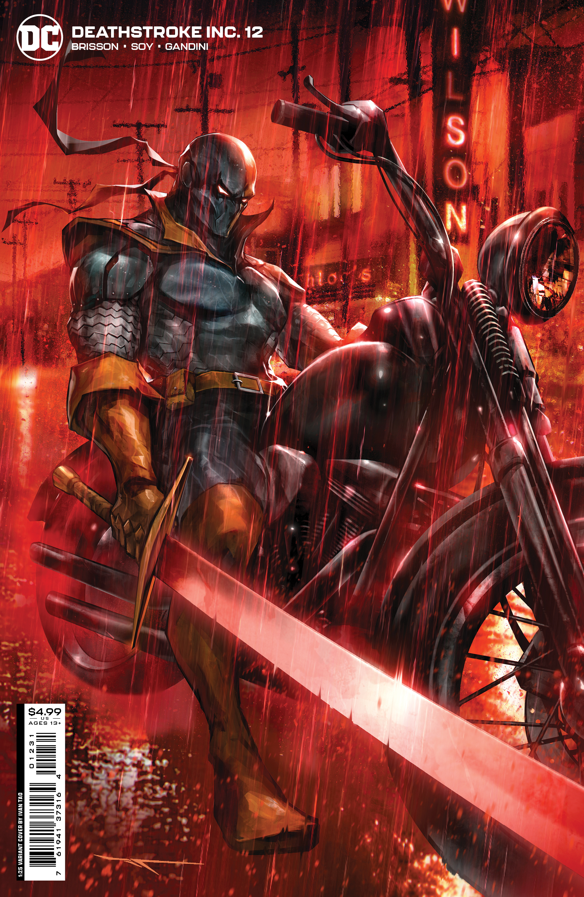 Deathstroke Inc #12 Cover D 1 for 25 Incentive Ivan Tao Card Stock Variant (2021)