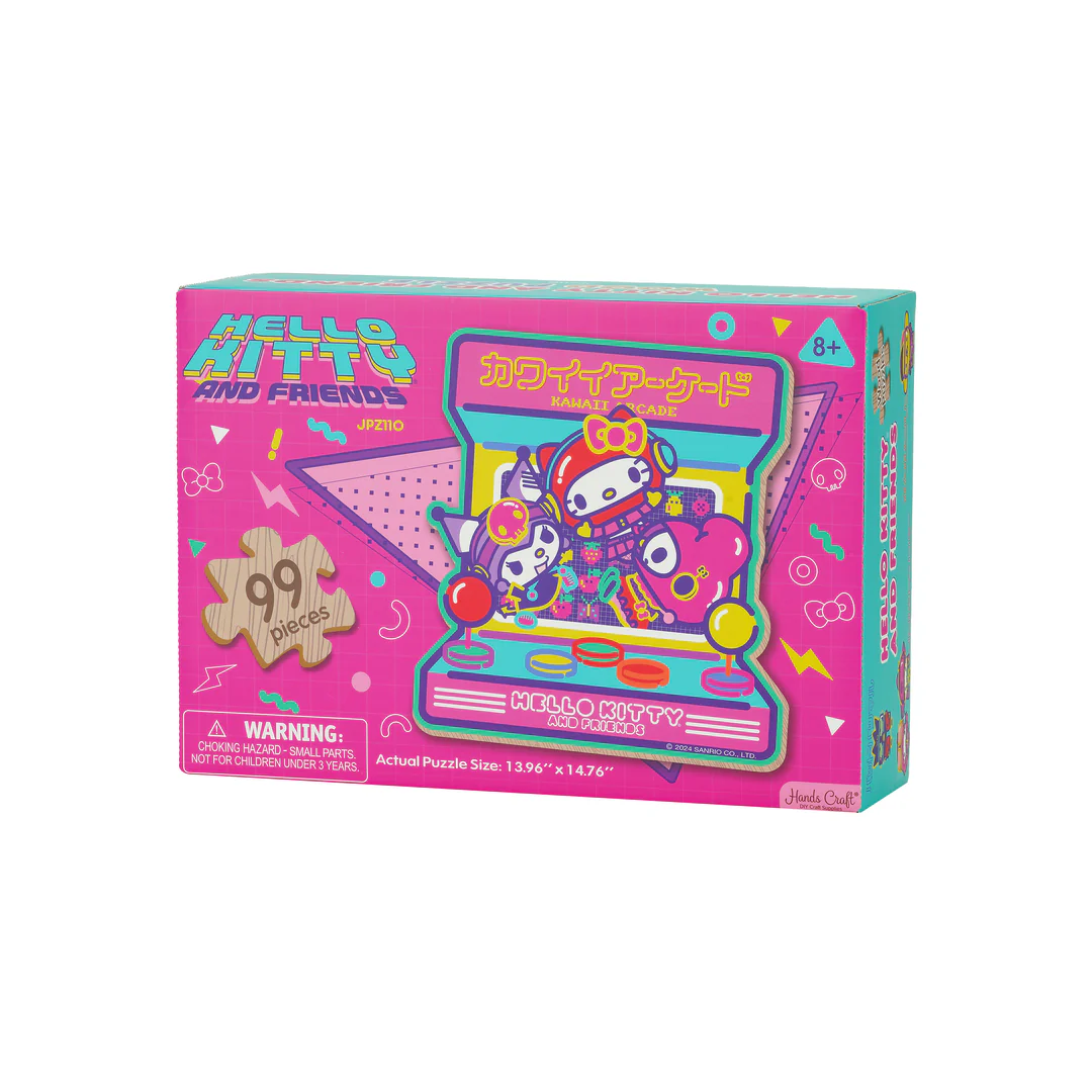 Hello Kitty And Friends Wooden Jigsaw Puzzle: Kawaii Arcade