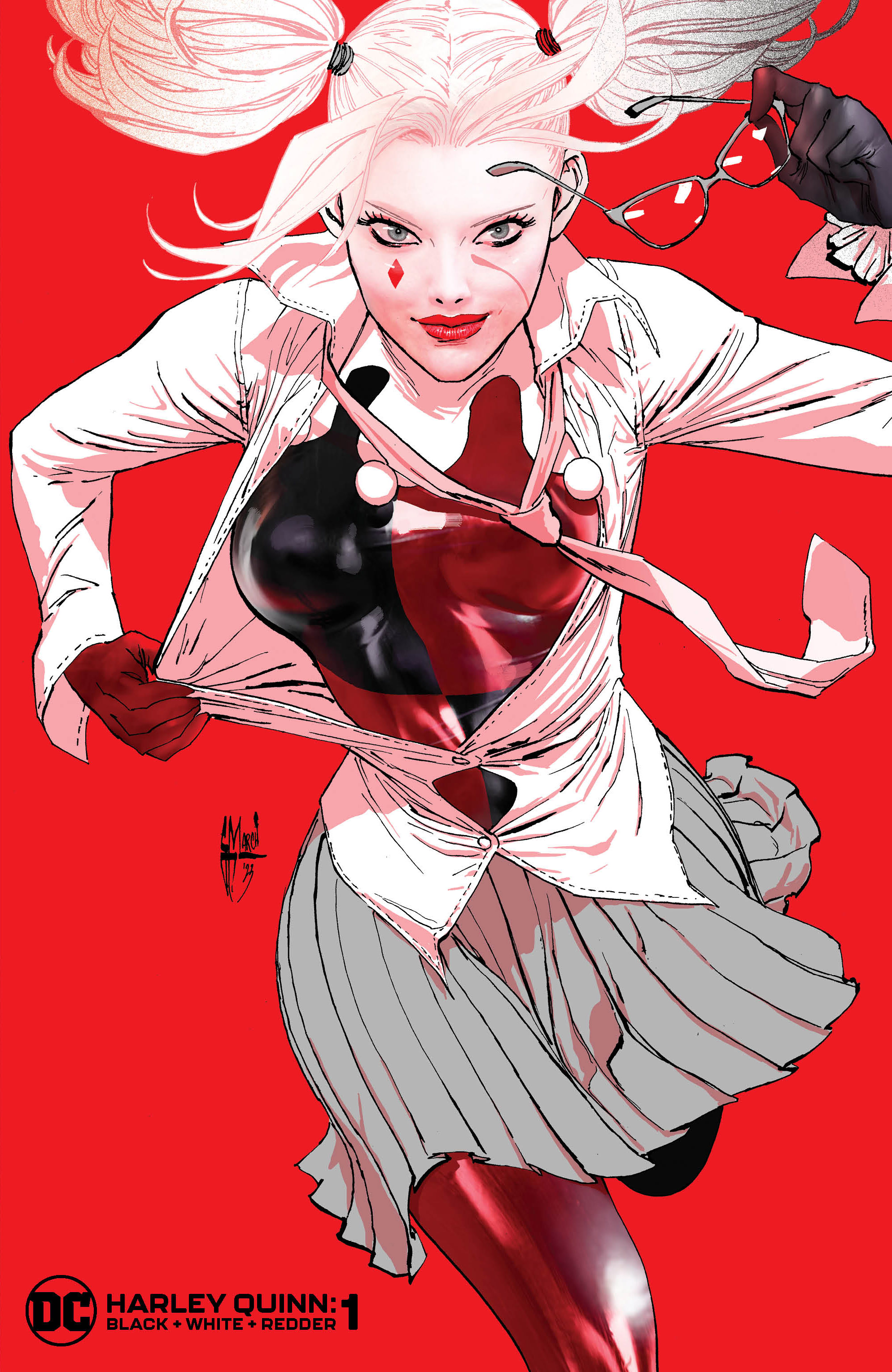 Harley Quinn Black White Redder #1 Cover C Guillem March Variant (Of 6)