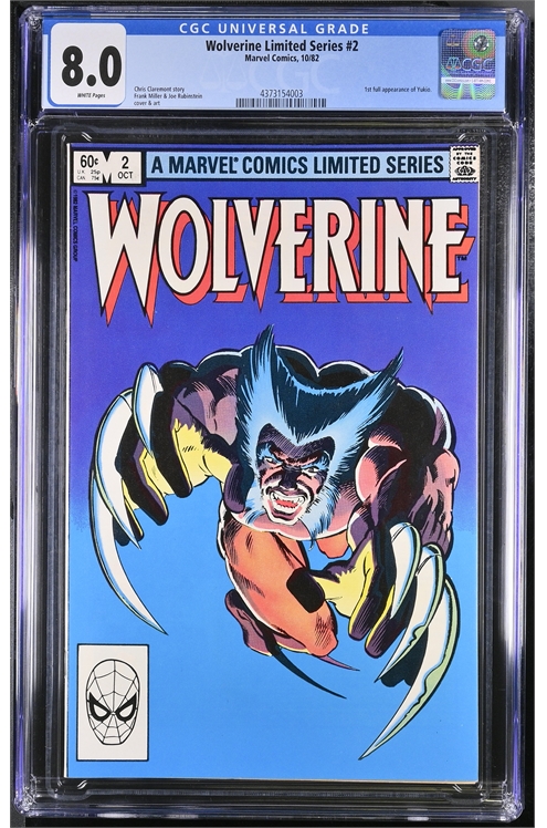 Wolverine #2 (1982) Cgc 8.0
