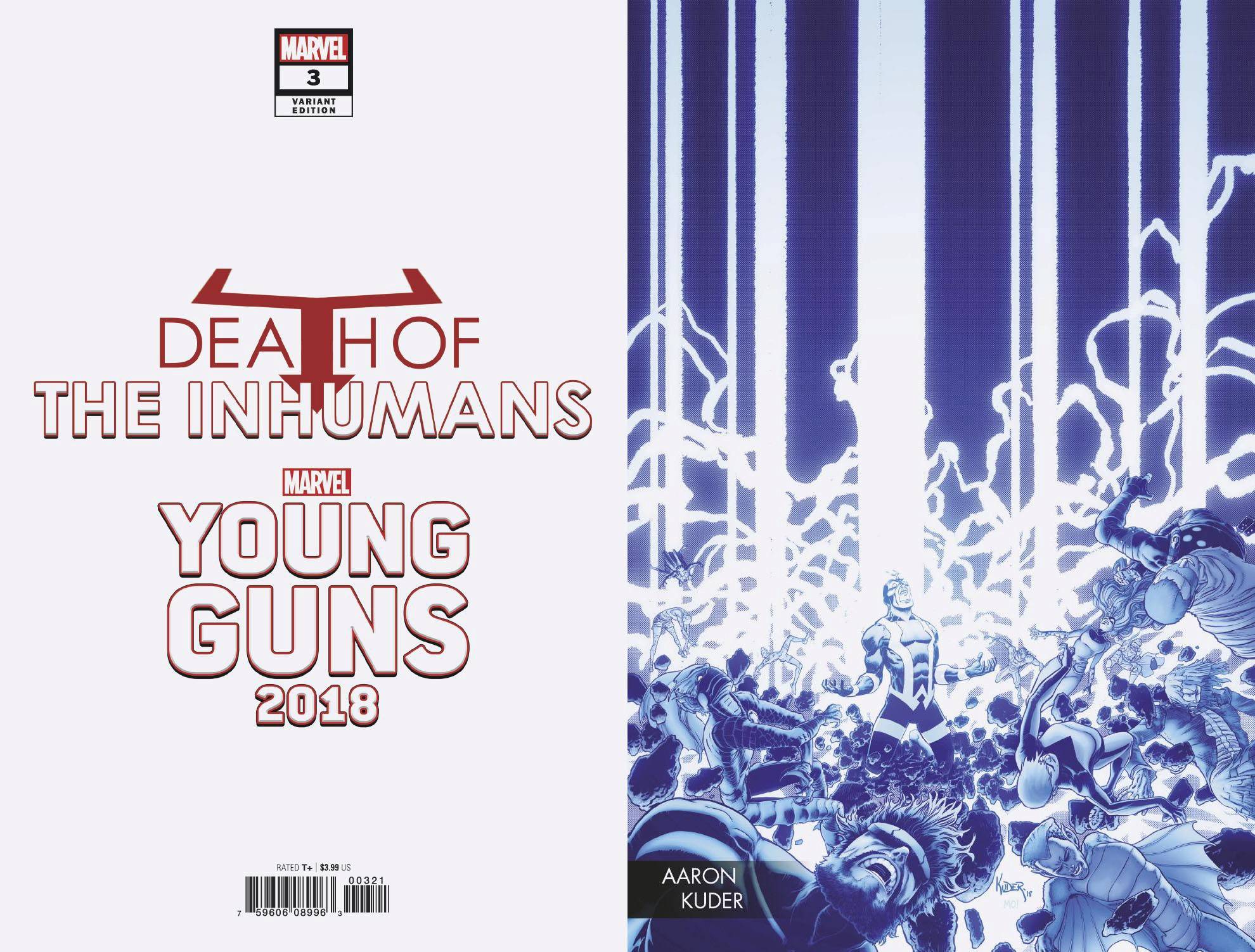 Death of Inhumans #3 Kuder Young Guns Connecting Variant (Of 5)