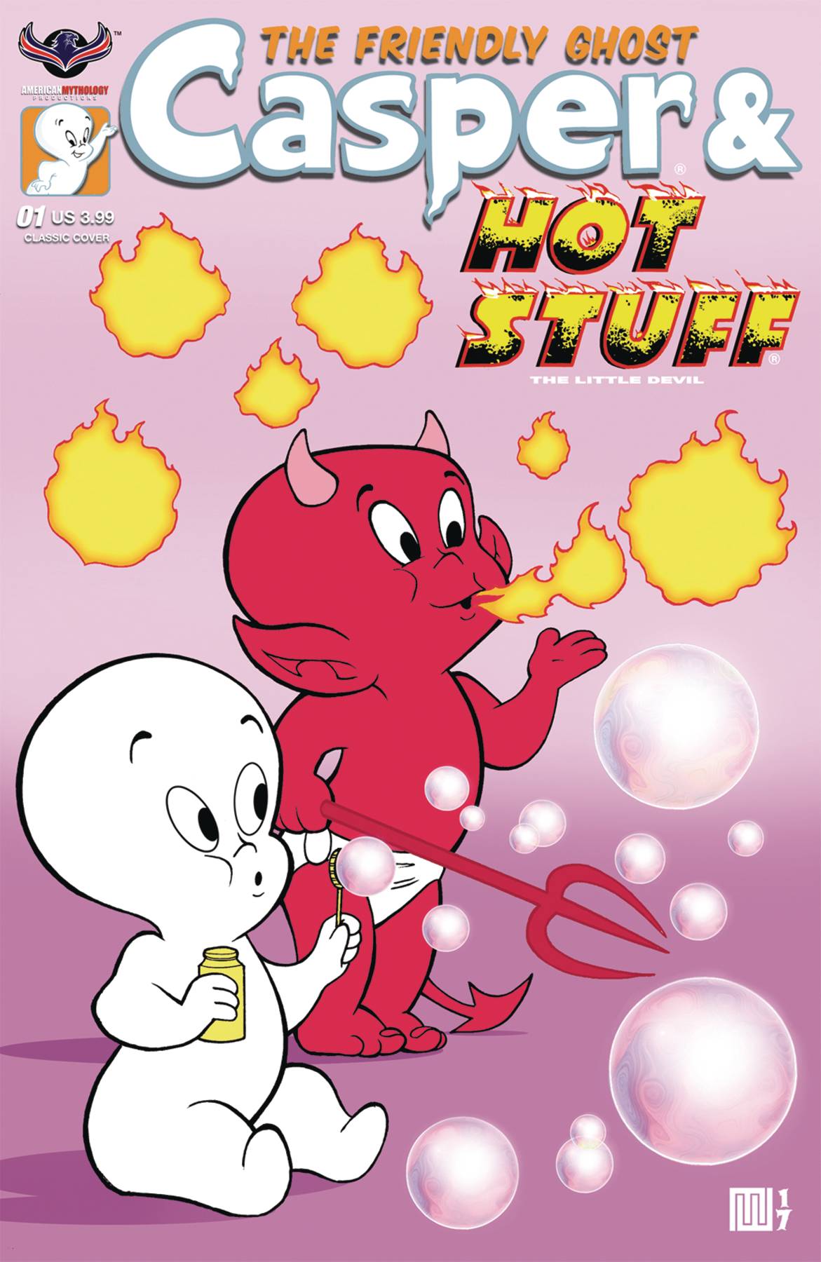 Casper And Hot Stuff #1 Wolfer Bubbles Cover
