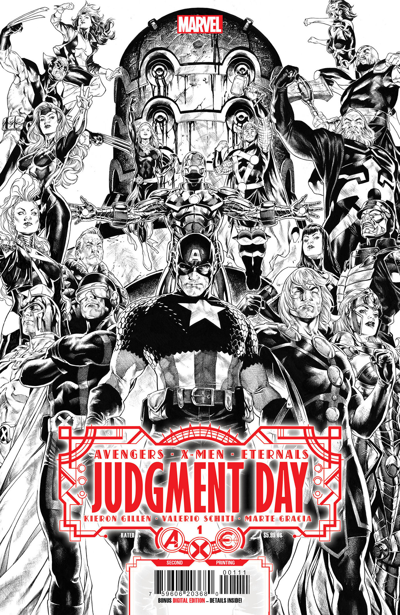 A.X.E. Judgment Day #1 Brooks 2nd Printing Variant