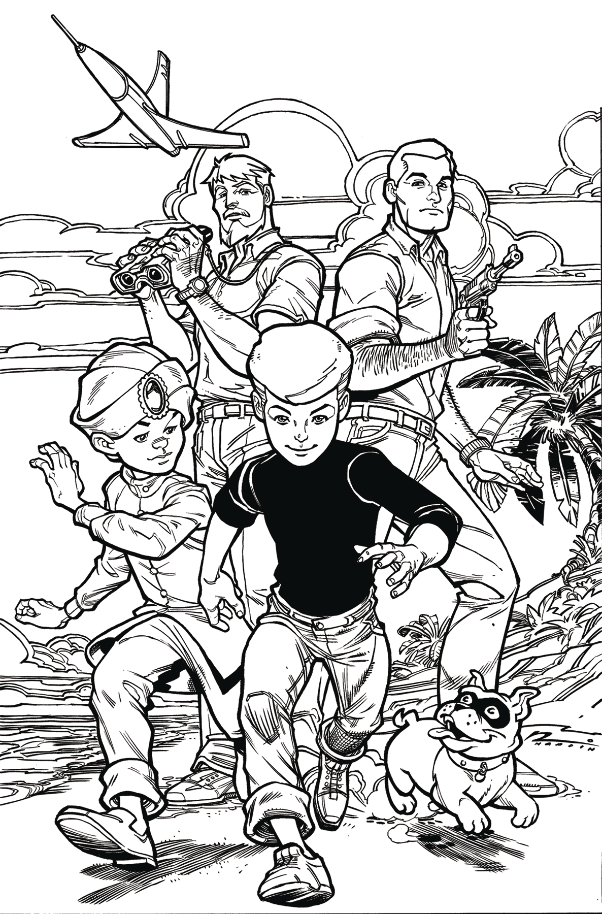 Jonny Quest #1 Cover T 1 for 40 Incentive Hardin Line Art Virgin