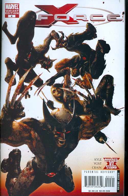 X-Force #4 (Bloody Variant) (2008)