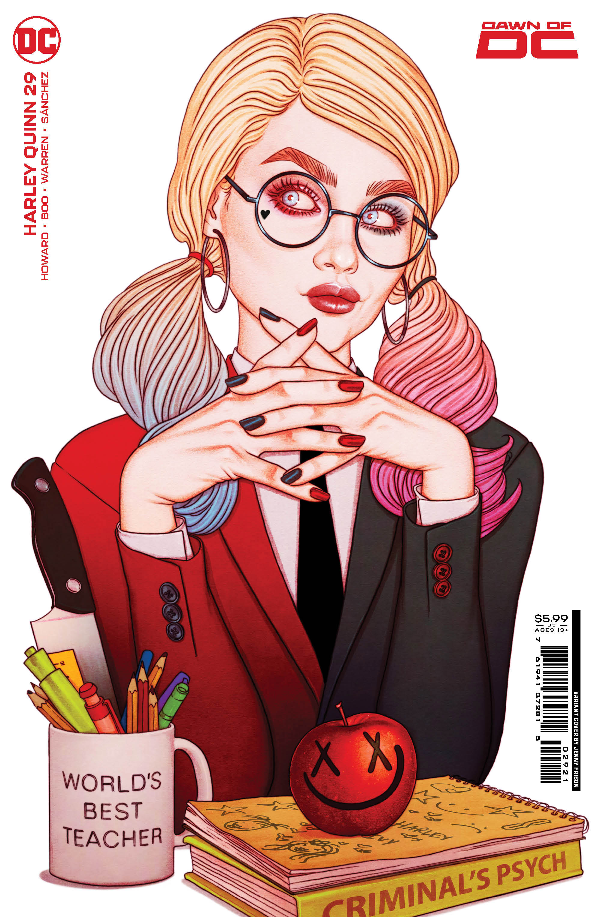 Harley Quinn #29 Cover B Jenny Frison Card Stock Variant (2021)