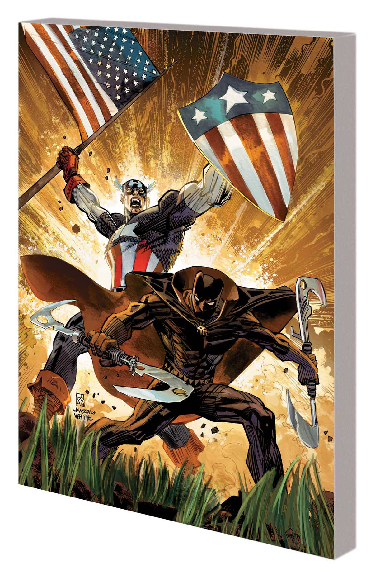 Captain America Black Panther Flags Our Fathers Graphic Novel