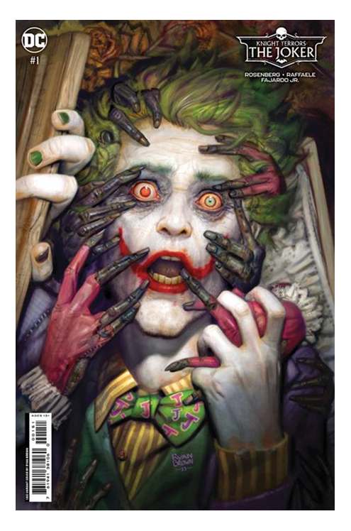 Joker The Man Who Stopped Laughing #9.1 Knight Terrors #1 Cover F 1 for 50 Incentive Ryan Brown Card Stock Variant (Of 2)