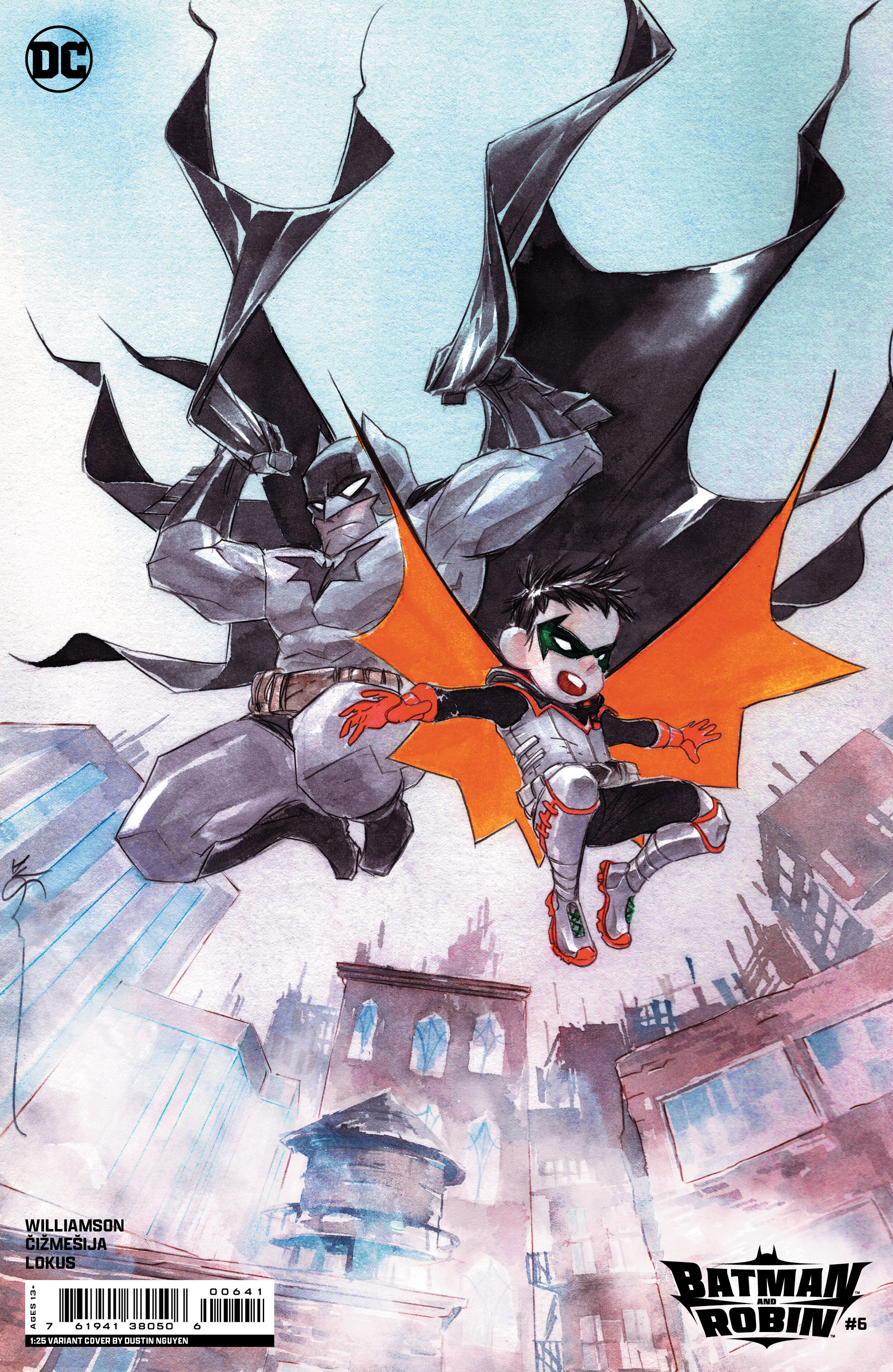 Batman and Robin #6 Cover D 1 for 25 Incentive Dustin Nguyen Card Stock Variant