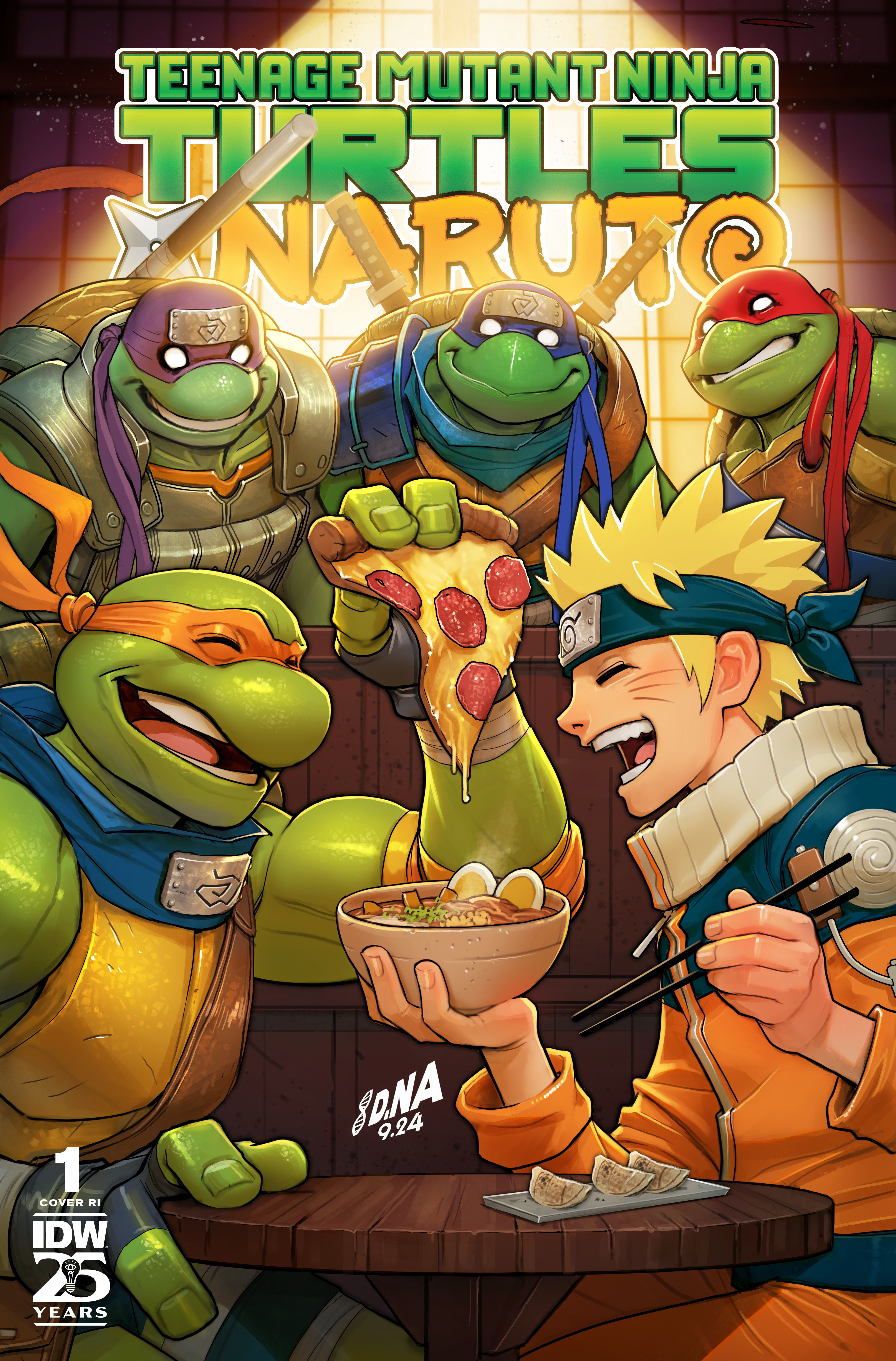 Teenage Mutant Ninja Turtles/Naruto #1 Cover Di Meo 1 for 250 variant