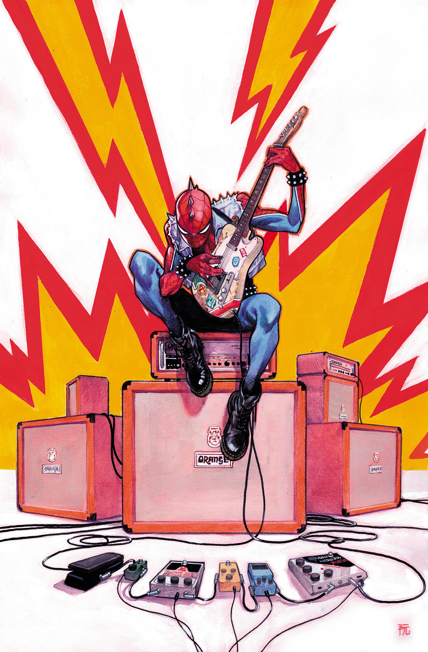 Spider-Society #4 Dike Ruan Spider-Punk Virgin Variant 1 for 50 Incentive