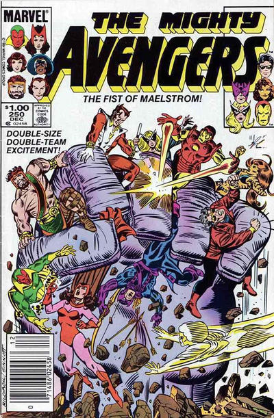 The Avengers #250 [Newsstand]-Fine (5.5 – 7)