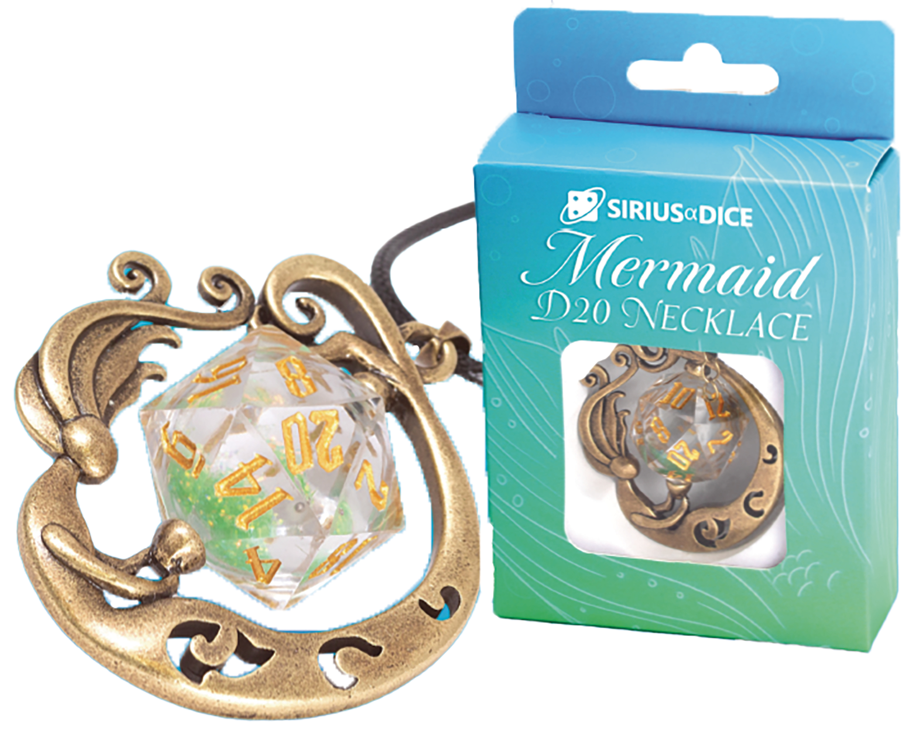 Mermaid D20 Necklace