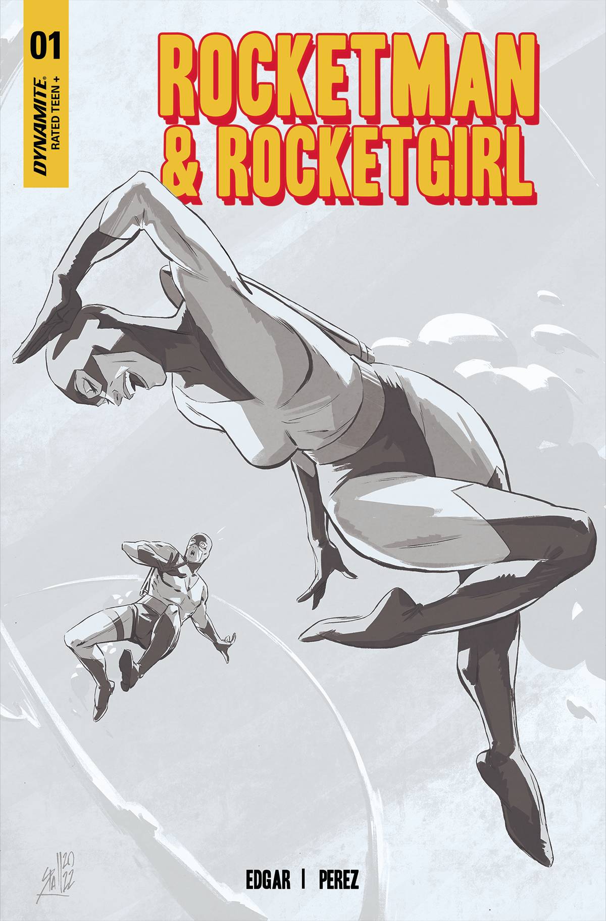Rocketman & Rocketgirl One Shot Cover H 5 Copy Last Call Incentive Spalletta