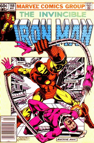 Iron Man #168 [Newsstand]-Fine (5.5 – 7)