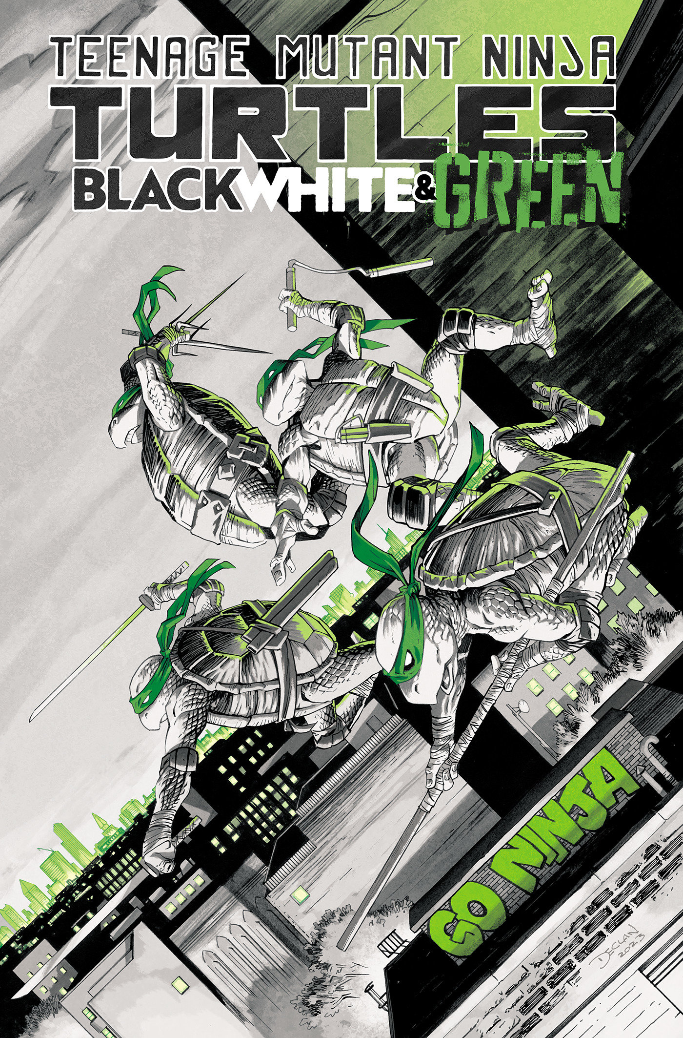 Teenage Mutant Ninja Turtles: Black, White, and Green Graphic Novel