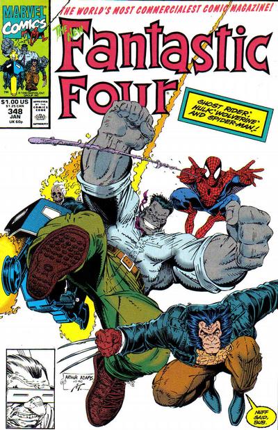 Fantastic Four #348 [Direct]-Fine (5.5 – 7)